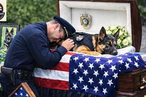 Police K9 Bane Memorial Service | top best dog training techniques