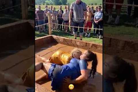 girls fight in mud part 110 #wwe #mma #shorts #viral #trending #sports #news #wrestling
