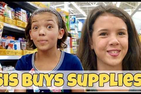 Sister Buys my School Supplies | Back to School Shopping Haul