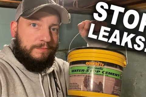 How to Stop Water Leaks In Your Basement With Hydraulic Cement