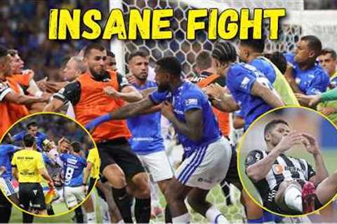 THE BIGGEST MASS BRAWL IN BRAZILIAN FOOTBALL HAPPENED TODAY! WHAT A CRAZY SCENE!