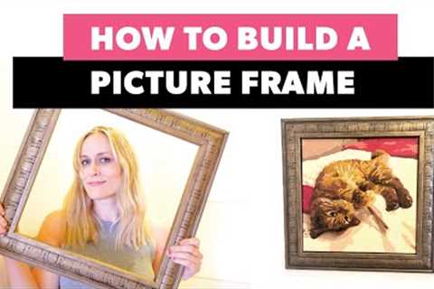 How to Build a Picture Frame | How to Antique a Gold Frame