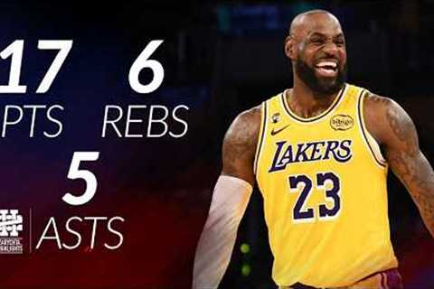 LeBron James 17 pts 6 rebs 5 asts vs Nuggets 25/26 season