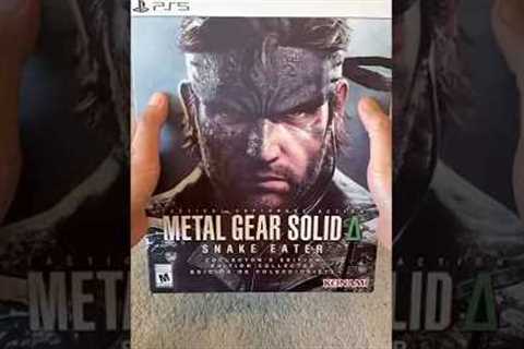 MGS Delta Snake Eater GS Collectors Edition! #metalgearsolid #konami #unboxing #collection #gaming