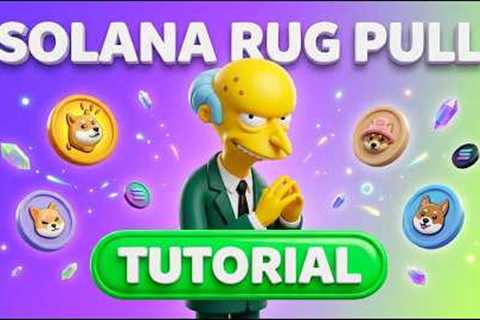 Rug Pull on Solana : Meme Coin Launch Strategy (Live)