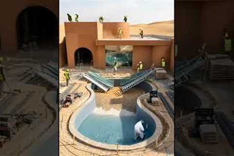 Building a Luxury Oasis: Desert Pool Construction Time-lapse 🏜️🏊‍♂️