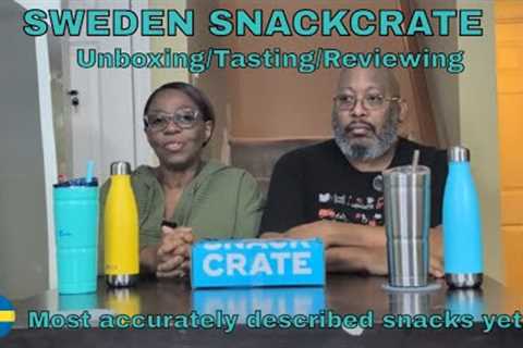 #SNACKCRATE Feb Unboxing Tasting honest Opinions #seasonedbeautiesunbox #sweden #familyfun  #snacks