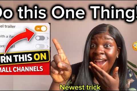 Turn This ON & YouTube Will Start Recommending Your Videos (Small Channels)