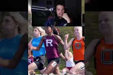 This guy ran in an all women's track meet #sports #cheating #race #funny #reaction #clips #stream