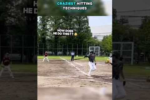 He Invented This IMPOSSIBLE Hitting Technique… 😳 #baseball #homerun