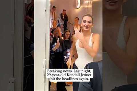 Breaking news. Last night,29-year-old Kendall Jennerhit the headlines again.