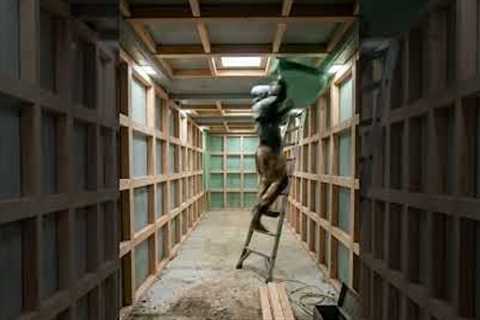 Turning a Buried Container into a Luxury Room 😳 Timelapse