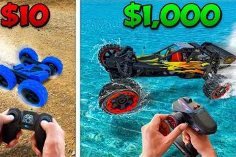 $10 vs $1000 RC Car Battle! *BUDGET CHALLENGE*