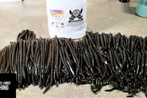 How Many Baits From 1 GALLON of Plastic?? Gallon Plastisol Challenge