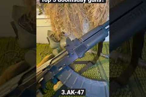 Top 5 guns for doomsday #doomsday #prepping #shtf #shorts #apocalypse #guns #gun #handgun #prepper ￼