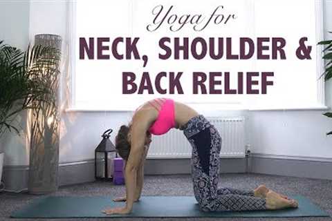 Yoga For Neck, Shoulder & Back Pain Relief {45 min} - YogaCandi