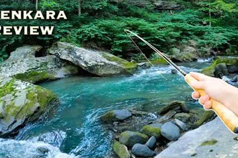 My first time Tenkara Fly Fishing || My Review. (small stream trout fishing)