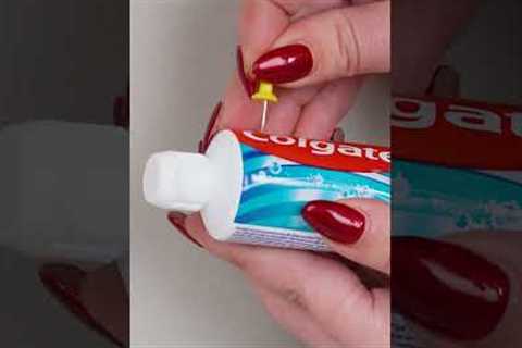Toothpaste is full of surprises! 🚽💗🫧 #shorts #diy #bathroom #lifehacks