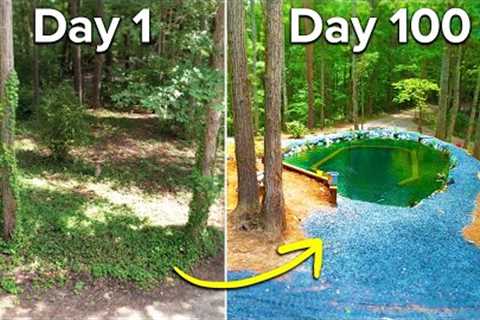 I built a Natural Swimming Pool | Full Construction Process