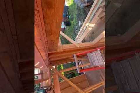 Roof Framing Progress on a Home Addition | Step Up Construction Bay Area
