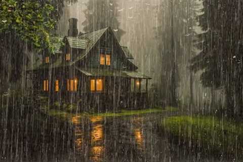 HEAVY RAIN at Night to Sleep Instantly - Study, Relax, Reduce Stress with Rain Sounds