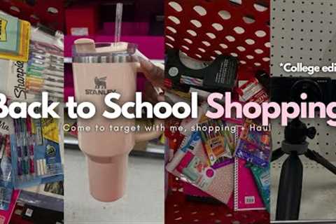 BACK TO SCHOOL SUPPLIES SHOPPING + HAUL *College edition* | Barbie Kay