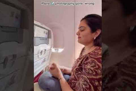 Flight ✈️ se utarte hi panic mode on 😪 #flight #shorts #funny #comedy #youtubeshorts #video #reels