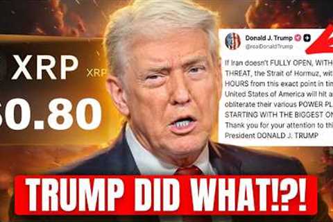 🚨XRP IT'S HAPPENING RIGHT NOW‼️