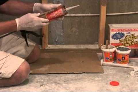 Cracked Foundation Repair with LCR Repair Kit.
