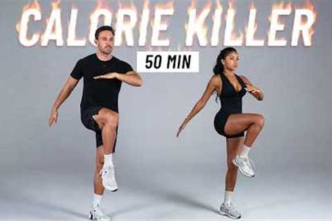 50 MIN CALORIE KILLER HIIT WORKOUT - ALL STANDING - Burn 1000 Calories, Full Body, No Equipment
