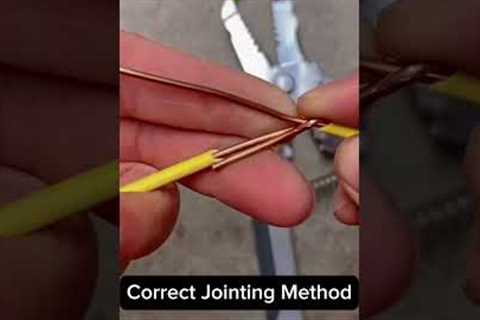 Awesome Idea! Properly Joint Electrical Wire  #electrical #ideas