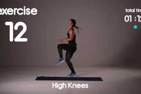 5 min Cardio HIIT Workout for Fat Loss - 40s/20s Intervals - Home Workouts