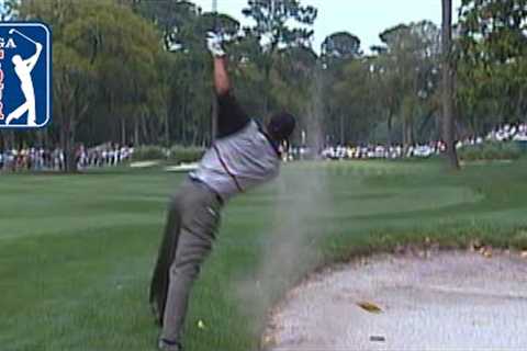 Tiger Woods incredible bunker shot at 1999 RBC Heritage