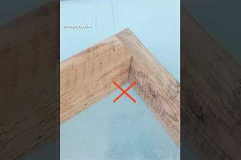Woodworking tips and tricks! How to make a reliable corner joint for boards of different sizes