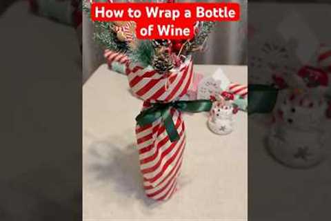 #diy #christmas #gift #giftideas #giftwrapping #wine #bottle #top #usa #reels