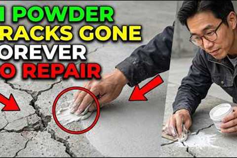 $1 Powder KILLED Cracks In Walls Driveways &amp; Garages FOREVER. Contractors BURIED It