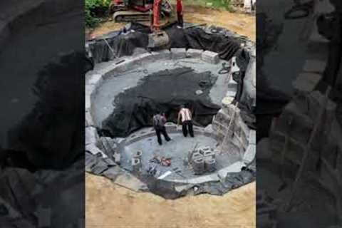 Natural Swimming Pool Build – Boulder + Wall Install