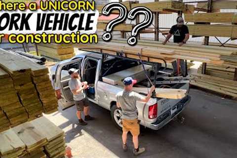 Finding the ideal vehicle for construction is HARD!! Here is what we have learned!