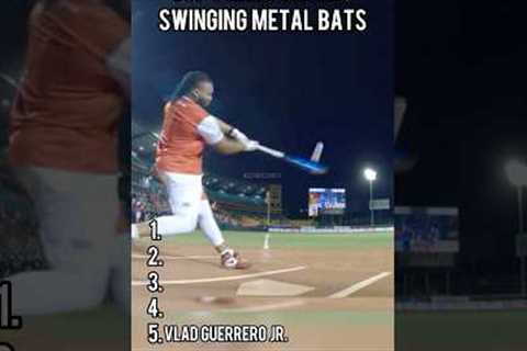 Top 5 MLB PLAYERS SWINGING METAL BATS!