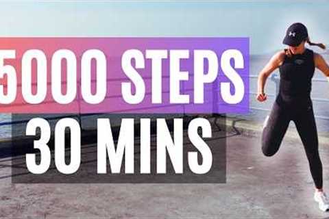 5000 Steps in 30 Minutes- Walking Workout to the Beat | Low Impact Cardio
