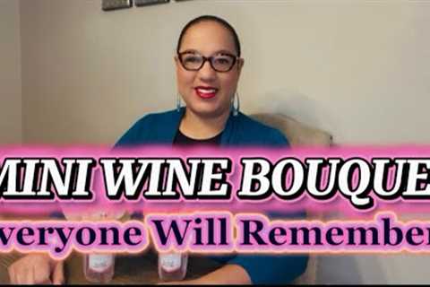 Easy DIY Mini Wine Bottle Gift Idea For Valentines Day #viral #giftidea #galentinesday 
