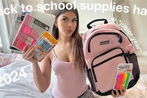 back to school supplies haul 2024