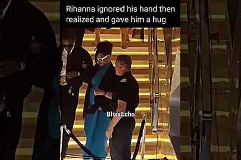 Rihanna Ignored his Hand then Immediately Gave Him a Hug
