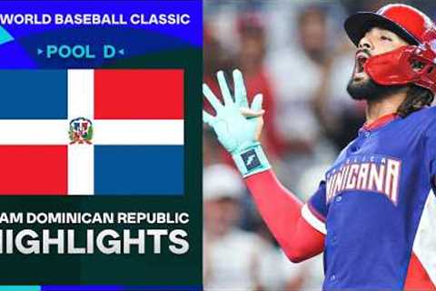 Team Dominican Republic's TOP MOMENTS from World Baseball Classic Pool Play! 🇩🇴 (4 ELECTRIC wins!)