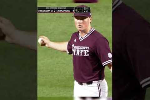 MONSTER HR by Zack Stewart 115 MPH Off the Bat  #baseball #arkansas #razorbacks #sports