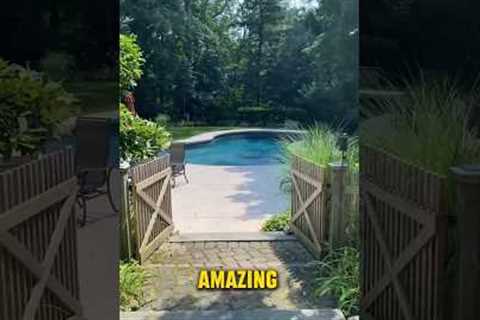 This pool setup is AMAZING… PERFECT BACKYARD 😍 #realestate #backyard #pool #landscaping