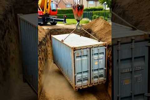 The Ultimate Shipping Container Home Transformation (Underground Edition)#viralvideo #viralshort