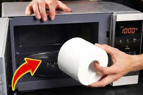 Not everyone knows this secret! Put the toilet paper into the Microwave and make million-dollar😱
