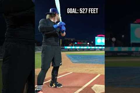 Trying to hit a 527 FOOT Home Run...