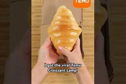 Is the viral Temu lamp a real croissant?! 🥐 #bread #funny #products #aliexpress #amazon #satisfying